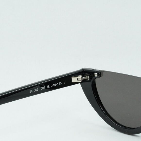💯 NEW SAINT LAURENT SL563 001 BLACK SUNGLASSES - Picture 9 of 15
